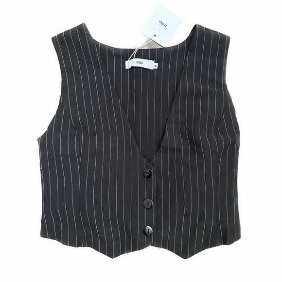 Pinstripe Vest Top - Picture 3 of 6